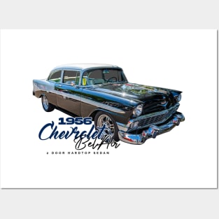 1956 Chevrolet BelAir 150 2 Door Hardtop Sedan Posters and Art